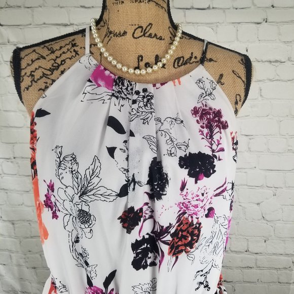 LOFT Dresses & Skirts - Loft Floral Halter Sundress sz L